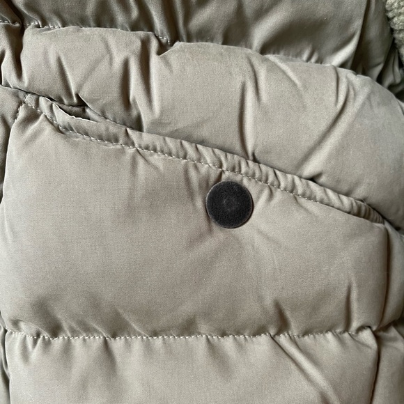 Anthropologie Pilcro NWT Szs XS, SM, L & XL green puffer jacket w/fleece sleeves - Picture 6 of 16